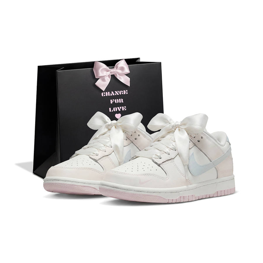 Nike Nike Dunk Shopping Bag, Sea Salt Pudding Slip Resistant Abrasion Resistant Low top Skateboard Shoes Women's
