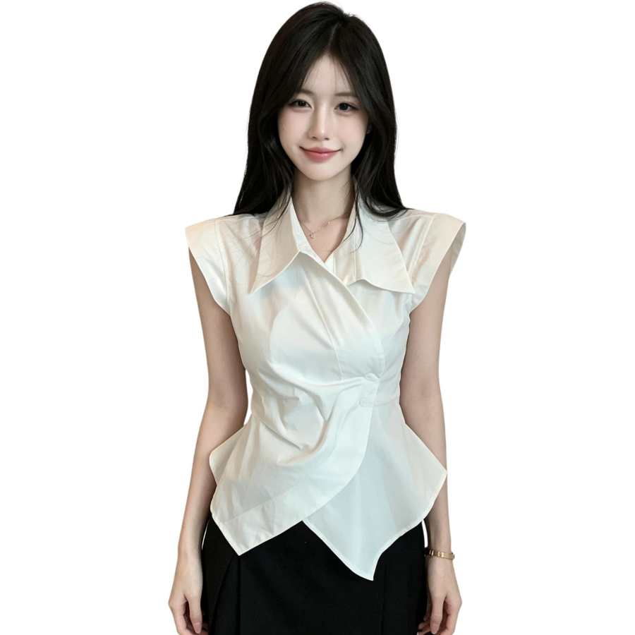 JBBCN JBBCN Shirts Women's White Lapel Moderate