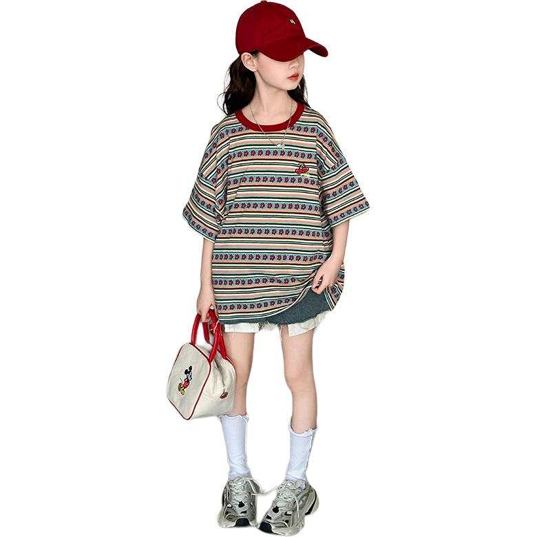 PLANDOO Kids T Shirts Crew Neck Moderate Stretch