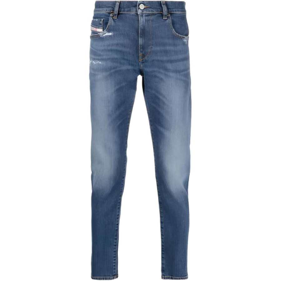 DIESEL Jeans Men's Dark Blue Moderate Straight Fit Pants
