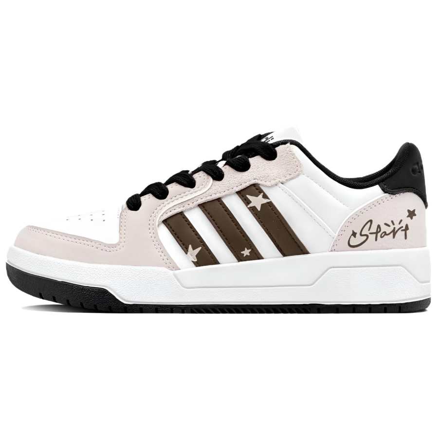 Adidas Adidas ENTRAP Abrasion Resistant Lightweight Height Increasing Skateboard Shoes Unisex Black White Brown