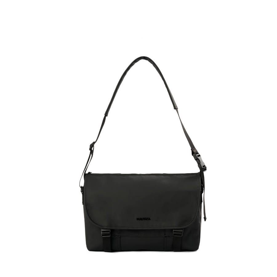 NAUTICA Fabric Messenger Bag Crossbody Bag Unisex Black
