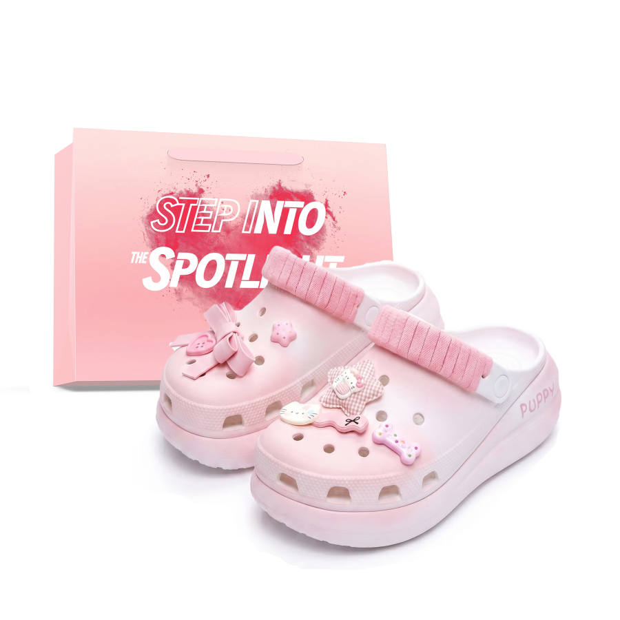 Crocs Crush Clog Strawberry Pie EVA Clogs Women's Pink White