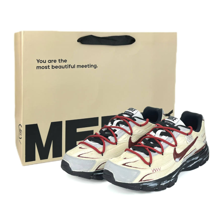 Nike Nike Initiator Fabric Low top Casual Trail Running Marathon City Commuting Running Shoes Unisex Ecru Shopping Bag
