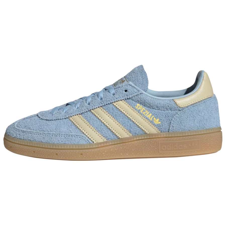 Adidas Originals HANDBALL SPEZIAL Leather German Army Trainers Women's Sky Blue