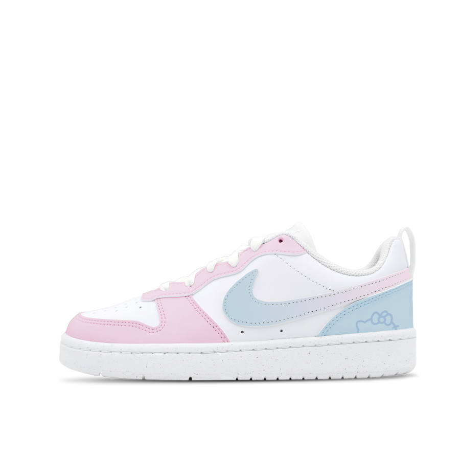 Nike Nike Court Borough 2 Pink Blue Jelly, Fresh, Summer Full, Soft, Girlish, Cute Style Leather Individual