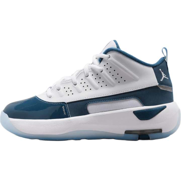 Jordan Jordan Max Aura 7 Comfortable Support Low top Children's Basketball Shoes Blue White Teenagers