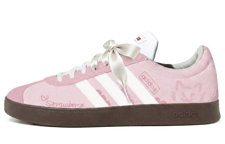 Adidas Adidas Vl Court Classic German Army Trainers Unisex Pink