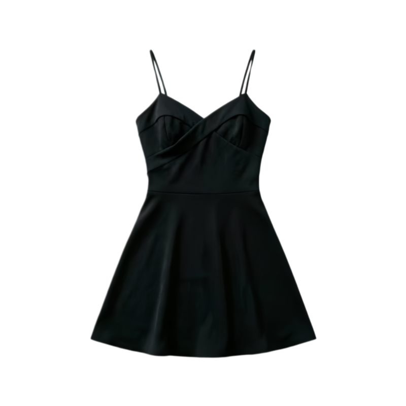 DUSHE Slip Dresses Women's Black Camisole Thin Short Skirt