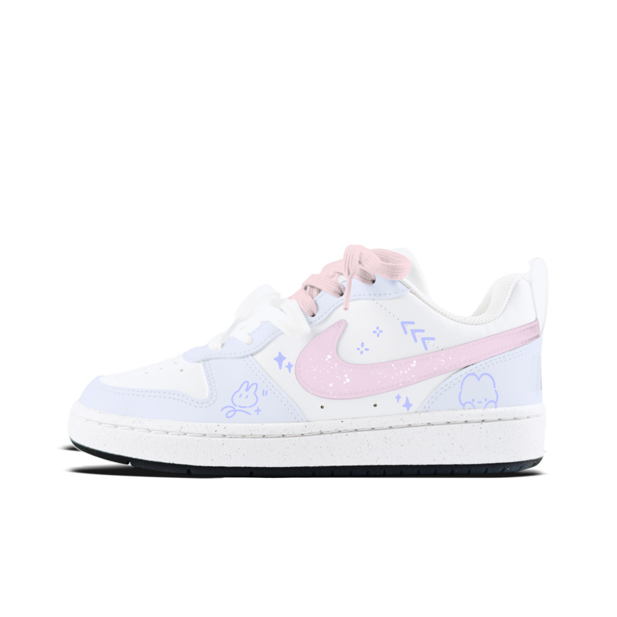 Nike Nike Court Borough Cute Rabbit, Blue Kids' Skateboarding Shoes Teenagers