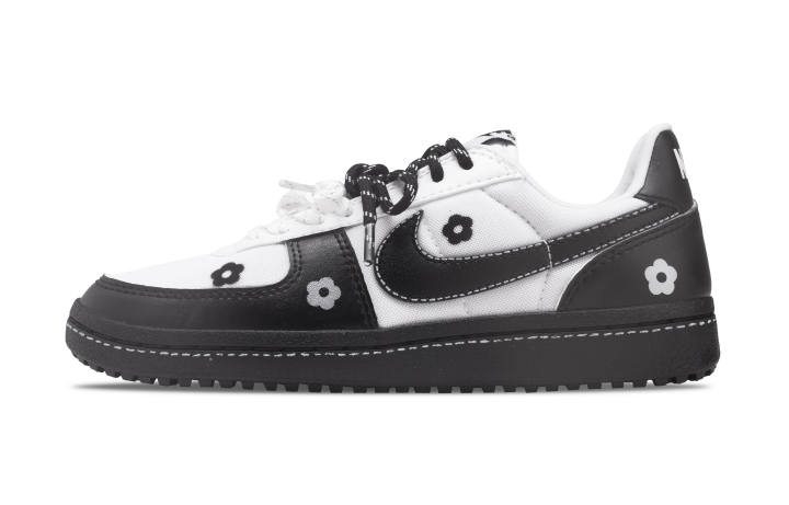 Nike Nike Field General Slip Resistant And Breathable Low top Skateboard Shoes Unisex Black White