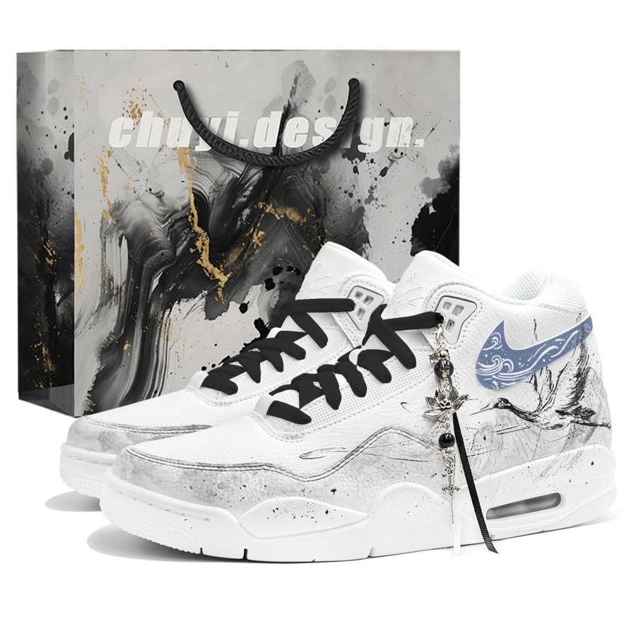 Nike Nike Flight Legacy Shopping Bag, Jiang He Xiang, First Culture V Basketball Shoes Unisex White Blue