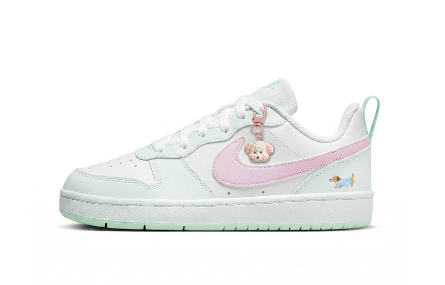 Nike Nike Court Borough Soft And Adorable Milk Green Low top Skateboard Shoes Women's Mint Pink