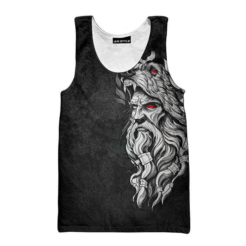 Lnga Landgre Tank Tops Men's U Neck Thin Racerback