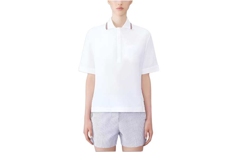 THOM BROWNE THOM BROWNE Seersucker Polo Shirt