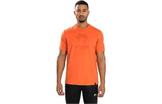 VENUM T Shirts Men's Orange/Orange Crew Neck Moderate Straight Fit