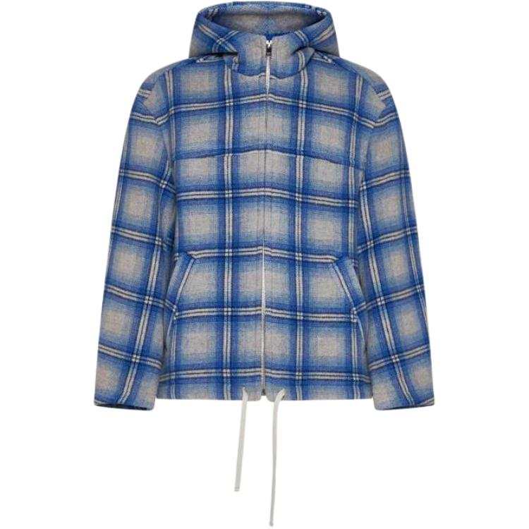 ISABEL MARANT ISABEL MARANT Checked Hooded Drawstring-Trim Jacket