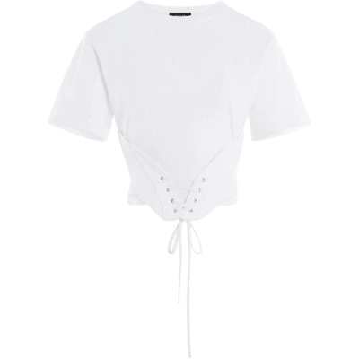 Mugler Corset Detail Cotton T shirt