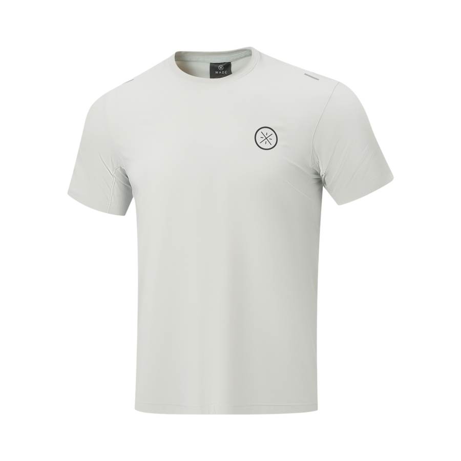 Li-Ning Li Ning Wade T Shirts Men's Stone Gray Crew Neck Moderate