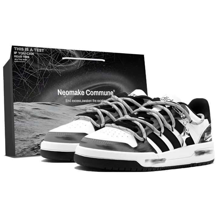Adidas Adidas ENTRAP Abrasion Resistant Lightweight Breathable Height Increasing Skateboard Shoes Unisex Black White Gray
