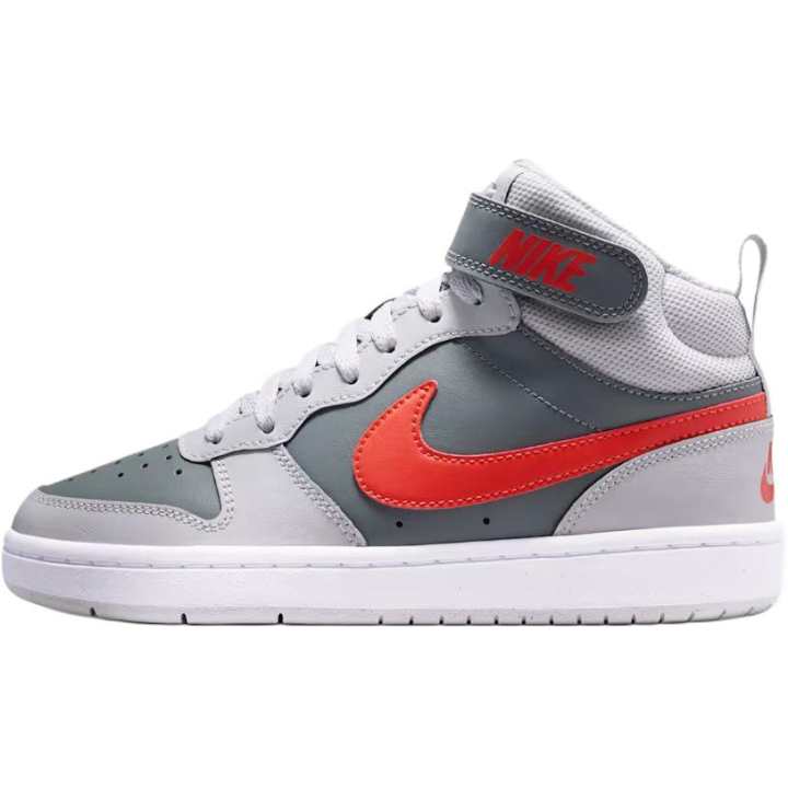 Nike Nike Court Borough Mid top Kids' Skateboarding Shoes Smoke Gray Unisex