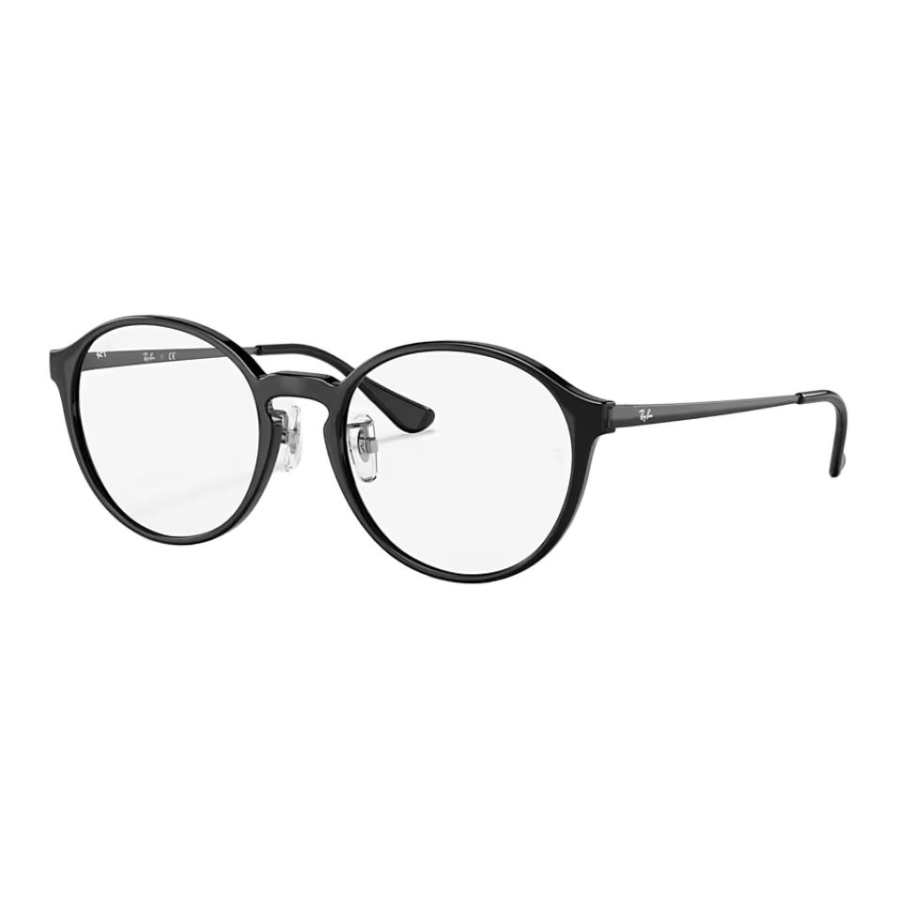 RayBan Injection Molding Round Prescription Glasses Unisex Polished Black