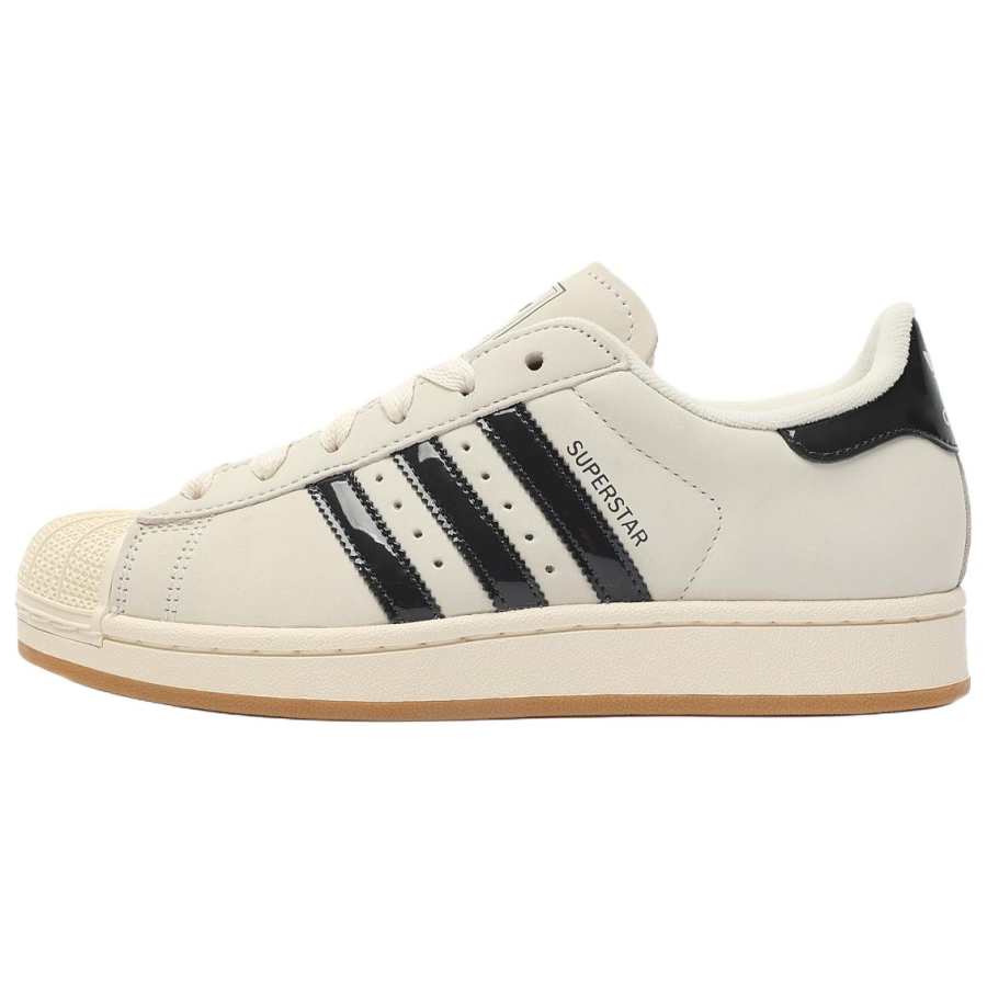 Adidas Originals Superstar 2 Cow Leather Skateboard Shoes Women's Ecru