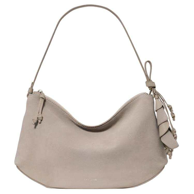 Kate Spade Cow Split Leather Shoulder Bag Large Women's Milk Tea
