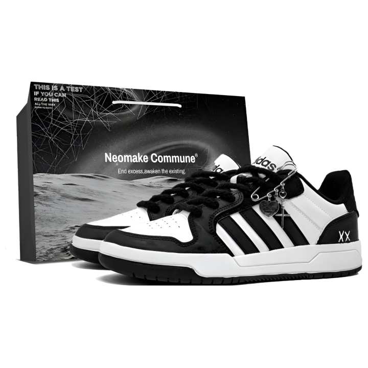 Adidas Adidas ENTRAP Low top Skateboard Shoes Unisex Black White Gray