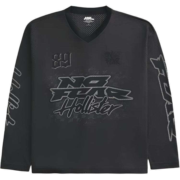 Hollister/ T Shirts Men's Black V Neck Moderate