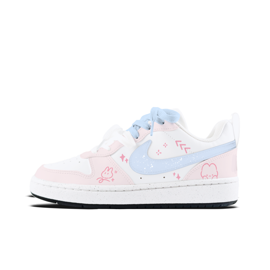 Nike Nike Court Borough Cute Rabbit, Pink Kids' Skateboarding Shoes Teenagers