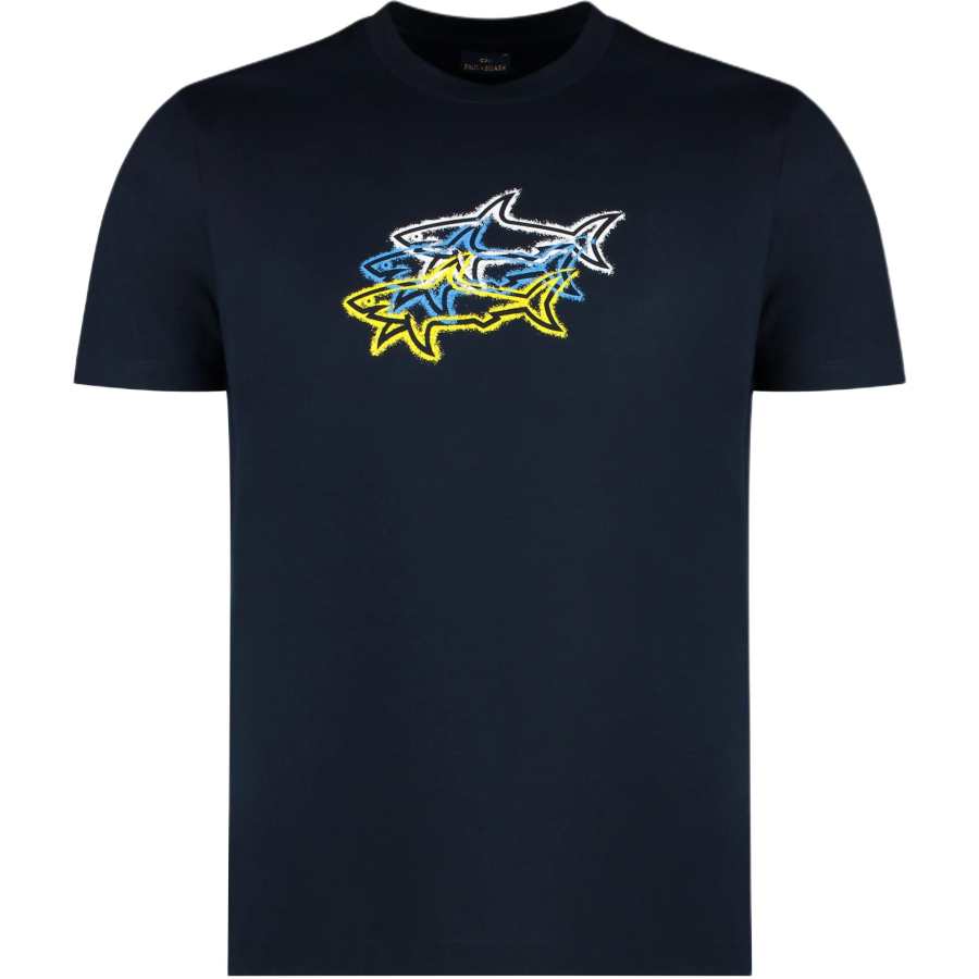 Paul & Shark Logo Printed Crewneck T-Shirt