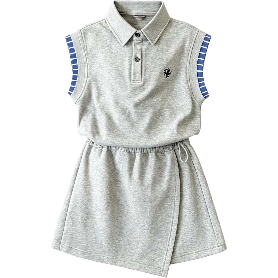 YALU Kids' YALU Girls Polo Skort Set