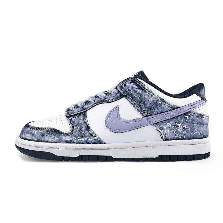 Nike Nike Dunk Mystic Butterfly Dream, Premium Niche Leather Slip Resistant Waterproof Cushioning Low top Skateboard Shoes