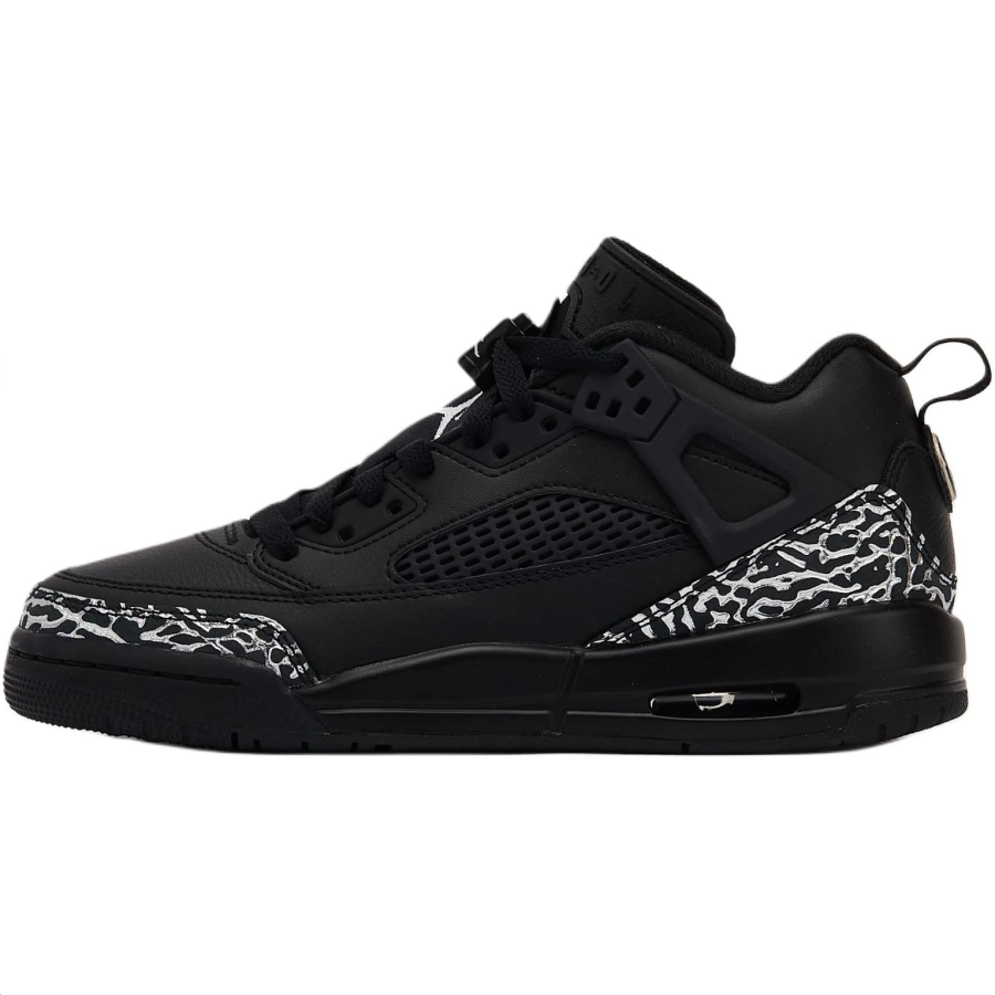 Jordan Jordan Spizike Leather Fashion Low top Children's Basketball Shoes Black Unisex