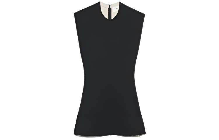 AMIPARIS Sleeveless Dresses Women's Black Crew Neck Moderate