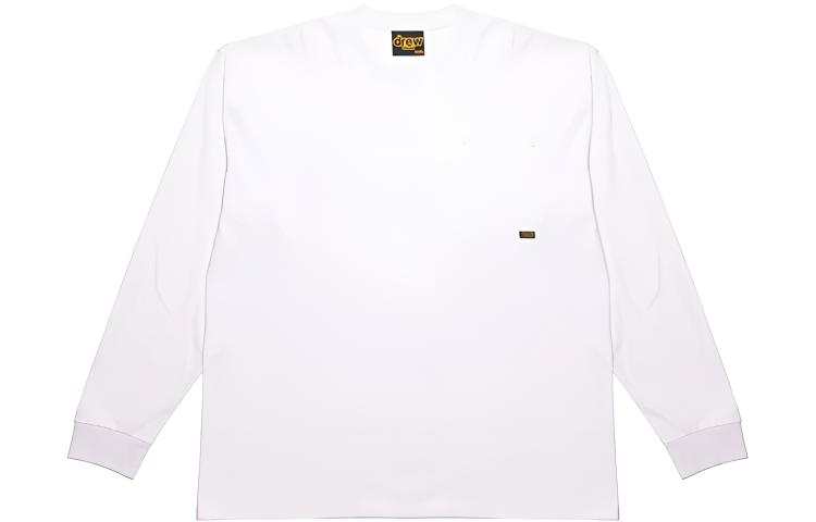 Drew house Letter Logo Series T Shirts Unisex White Crew Neck Moderate Straight Fit