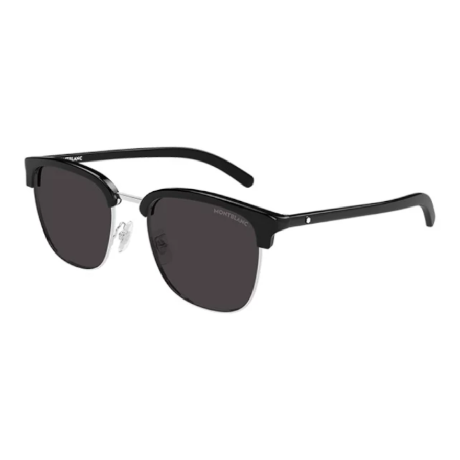 MONTBLANC MONTBLANC Metal Browline Sunglasses Unisex Black