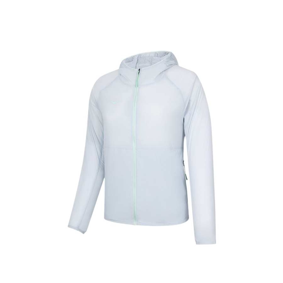 HOKA ONE ONE Jackets Women's Quartz Blue Hooded Non Detachable Moderate Other