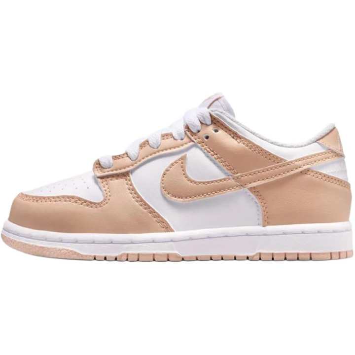 Nike Nike Dunk Comfortable Low top Skateboard Shoes White Kids'