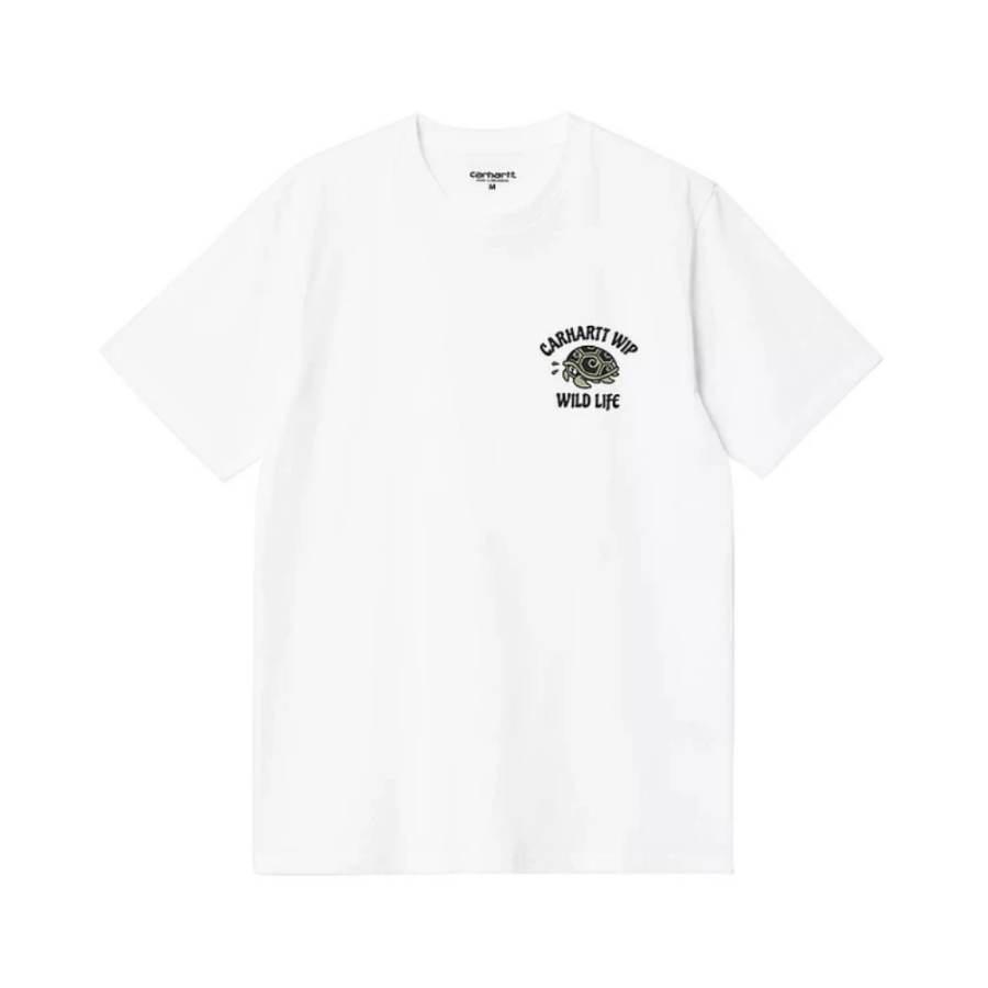 Carhartt WIP T Shirts Men's WHX/White Crew Neck Moderate