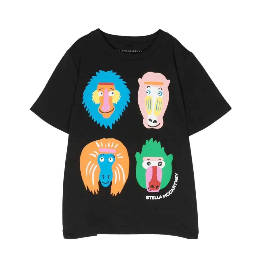 Stella McCartney T Shirt SS23 Black Kids'