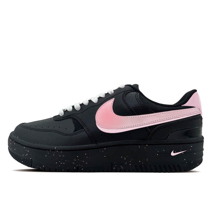 Nike Nike Gamma Force Mystic Sakura Synthetic Leather Abrasion Resistant Low top Skateboard Shoes Unisex Black