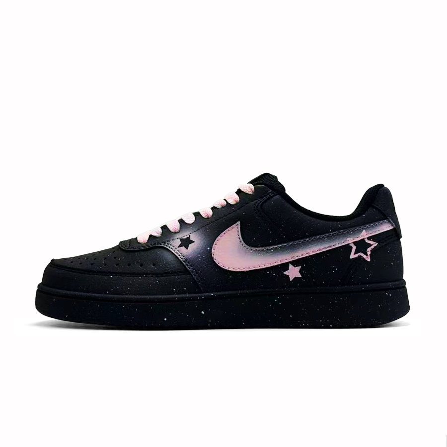 Nike Nike Court Vision Low Dyed Pink, Niche Unique, Fashion Eye Catching Y2K Leather Urban Chic Style Low top