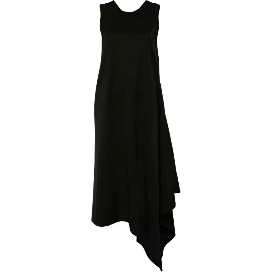 UMA WANG V-Back Draped Sleeveless Dress