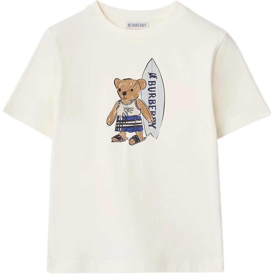 Burberry Kids T Shirts Crew Neck Moderate