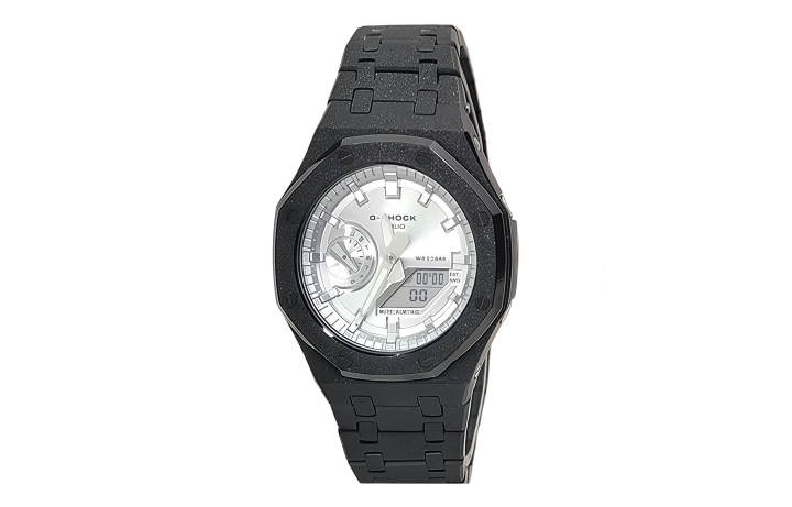 CASIO CASIO Custom Collection Electronic Movement Stainless Steel Strap Watch Men's Watches Silver Dial