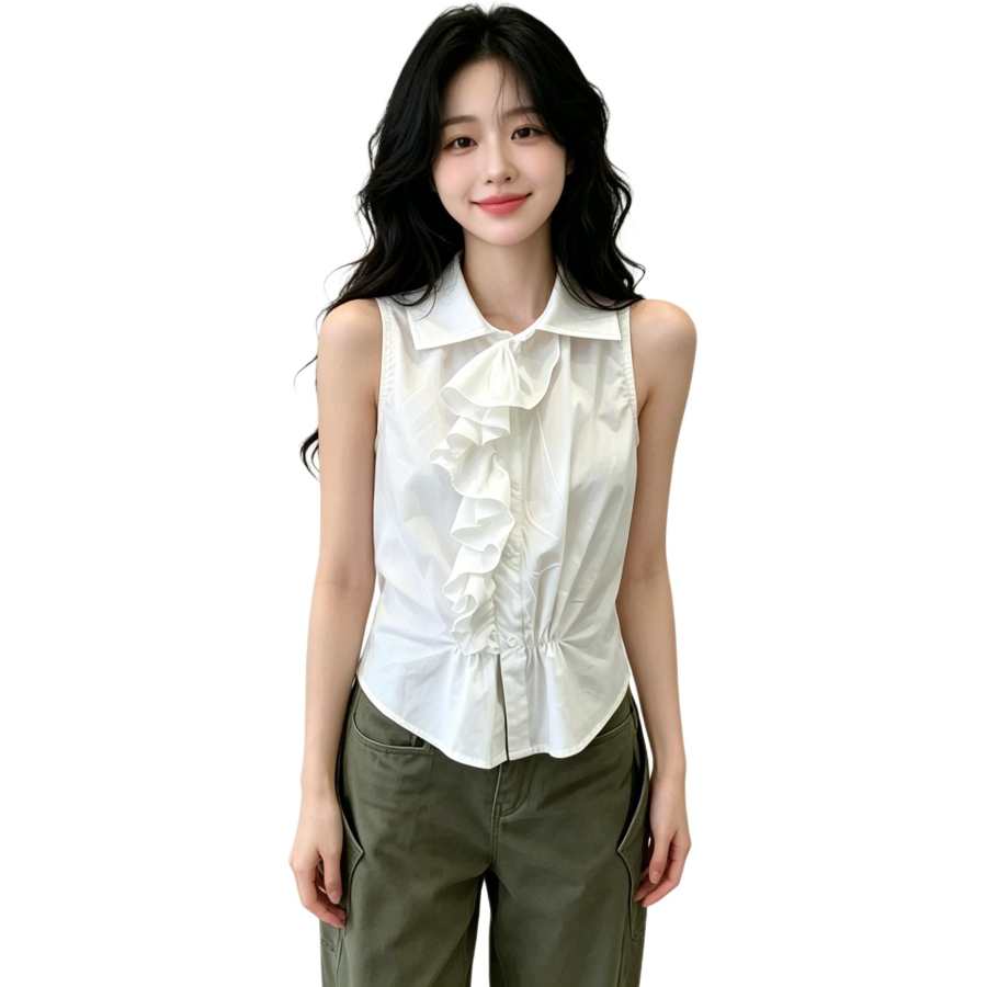 JBBCN JBBCN Shirts Women's White Halter Moderate