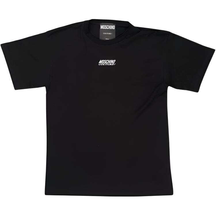 MOSCHINO T Shirts Men's Black Crew Neck Moderate