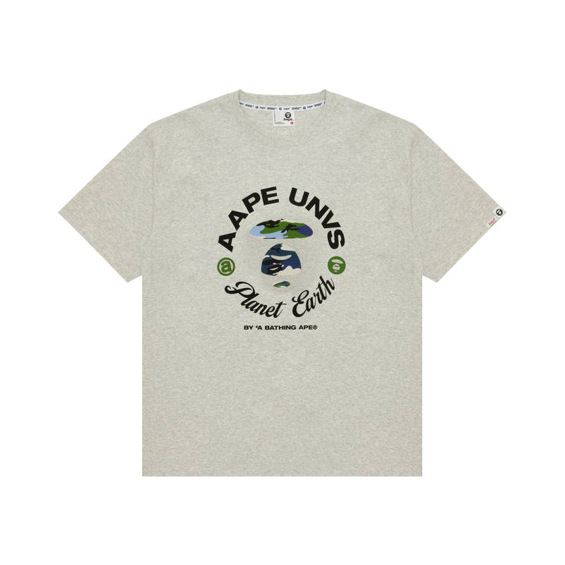 Aape SS26 T Shirt Men's Gray White